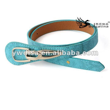 2013 New Arrival Fashion Blue PU Belt For Woman With Cheap Price